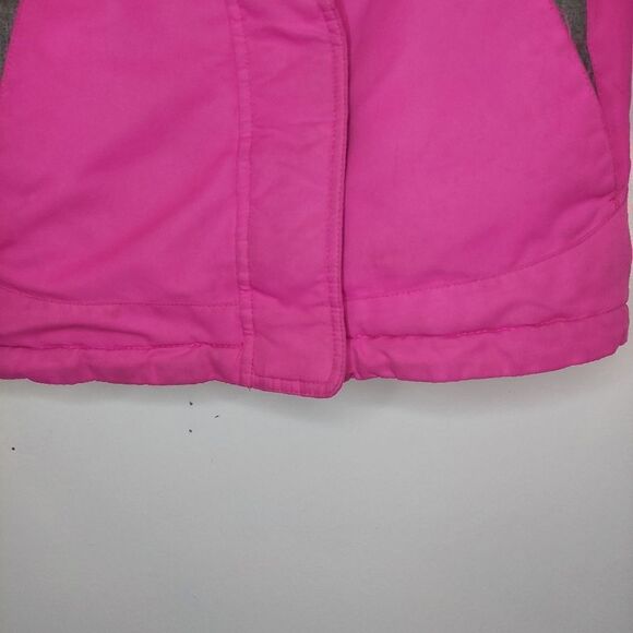 Gerry Small Girls 4/5 Hooded Jacket Pink/Gray Polyester Warm Coat - Picture 4 of 13